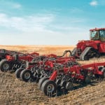 The new Precision Disk 500DS is a one-pass air drill for simultaneous seeding and fertilizing, with a fixed seed-fertilizer relationship. | CNH photo