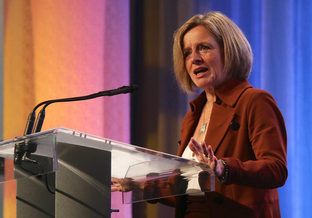 Speaking to municipal officials at the Rural Municipalities of Alberta fall convention in Edmonton, Notley again emphasized her support for pipeline expansion as the Canadian economy continues to lose revenue due to price discounts. | Jeremy Simes photo