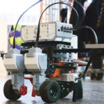 The Lego mini-DOT, built by Luke Silinski of Beiseker, Alta., is an autonomous file-tool model based on the Seedmaster-DOT design. Silinski took his Lego mini-DOT to the Glacier Farm Forum held in Calgary in December. | Michael Raine photo