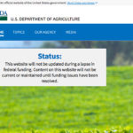 The shutdown meant many regular U.S. Department of Agriculture (USDA) reports weren't released, such as the weekly export sales. | Screencap via USDA.gov