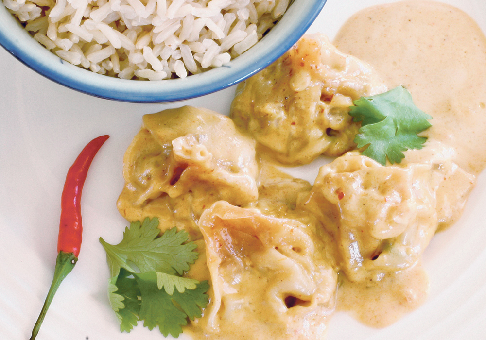 Serve Thai shrimp dumplings with steamed rice and stir-fried vegetables.  |  Sarah Galvin photo