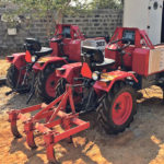 At the end of the working day the Harvest tractors are parked at the power shed for re-charge from the grid. The units can also be charged by a windmill, water wheel or solar panels. Ideally, each unit comes with a back-up power cell.  |  Motivo photo