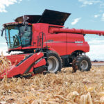 The latest in combine technology from makers can automatically control grain quality and flow, including Case IH’s line of Class 7, 9 and 9 machines. | Robin Booker photo