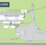 Grassy Lake, Alta., will be home to a $41.8 million fertilizer terminal for Federated Cooperatives Ltd. The facility will be the third fertilizer terminal for FCL, which opened other facilities in Hanley, Sask., and Brandon in 2017. | FCL graphic