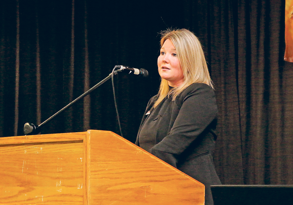 Heather Watson, executive director of Farm Management Canada, speaks about the seven practices of successful farmers.  |  Jeremy Simes photo