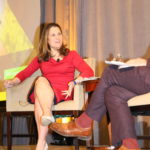 Foreign Minister Chrystia Freeland speaking with Canola Council of Canada President Jim Everson