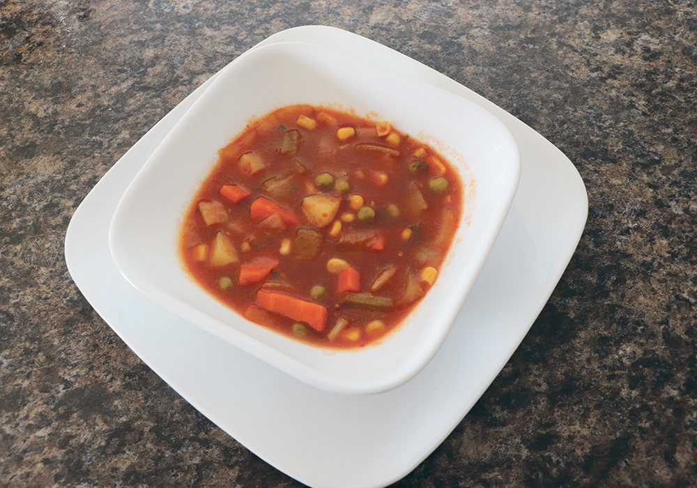 This hearty vegetable soup is delicious when served with garlic bread.  |  Joan Airey photo