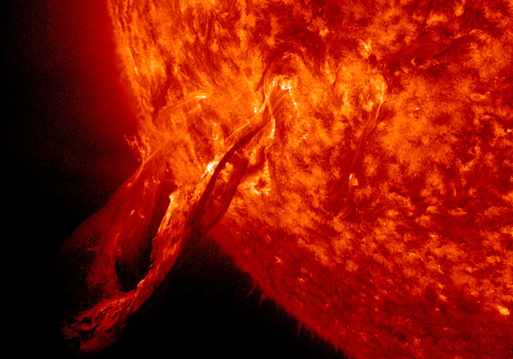 These flares affect weather patterns like polar air and El Nino says professor emeritus Art Douglas from Creighton University in Nebraska. | NASA/Solar Dynamics Observatory photo