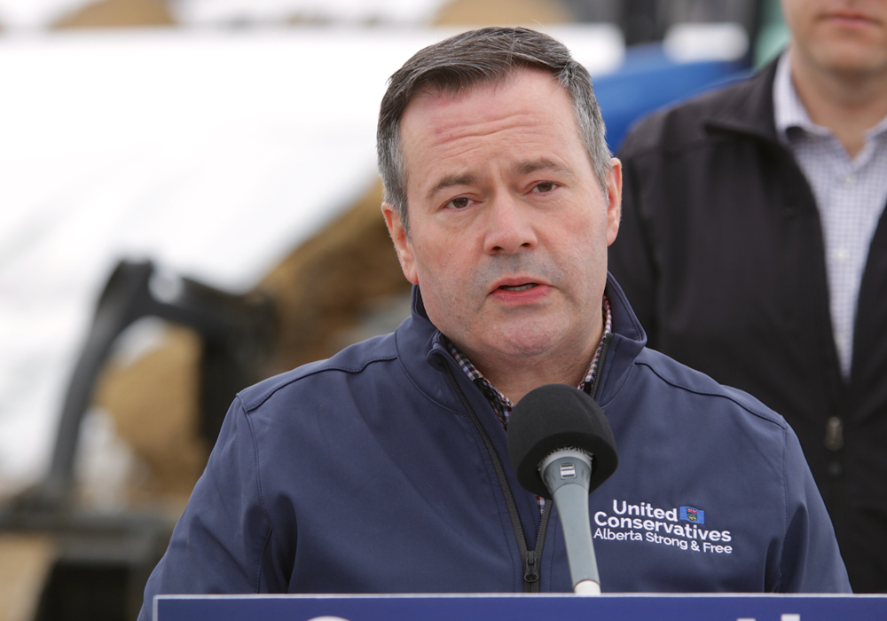 UCP Leader Jason Kenney said he would pursue ways rural Albertans could use reasonable force as self-defence, which would require changes to the Criminal Code of Canada. | Jeremy Simes photo