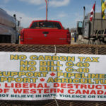 Farmers, oilfield workers, small business owners and many others, most from Saskatchewan but some from other provinces, were among more than 1,000 people who came to the city, horns blaring, to hear from organizers and conservative politicians who want the tax eliminated. | Karen Briere photo
