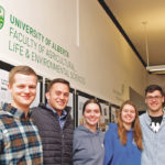 University of Alberta students James Ritchie, left, Claye Harsany, Dana Stoyberg, Heidi Trenson and Vladimir Tadic worked on a project that looks to slowly change beef grading in Canada. | Jeremy Simes photo