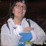 CTV News reported the woman is Jenny McQueen, a member of Direct Action Everywhere, which opposes animal agriculture and eating meat. | Screencap via YouTube/Direct Action Everywhere