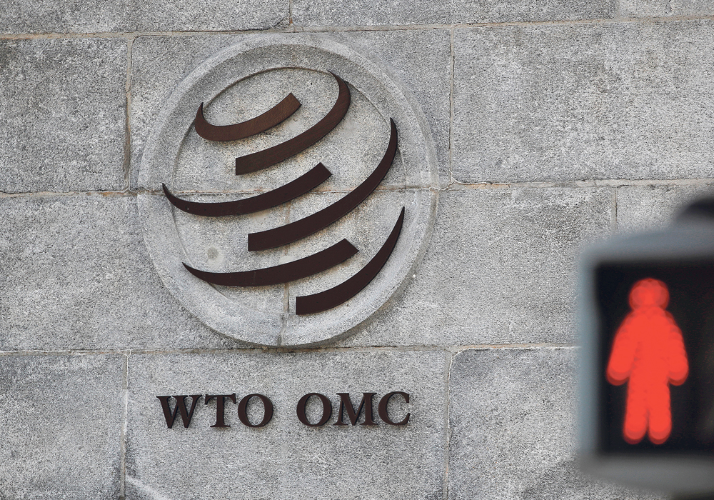 The World Trade Organization is one tool at Canada’s disposal to deal with trade protection, but some Canadian groups say the federal government has been reluctant to use it.  |  REUTERS/Denis Balibouse photo