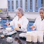 Sara Lui, left, product development manager at the Agri-Food Innovation Centre and Cathy Querimit, senior product development assistant are part of a 50-person staff at the soon-to-be-expanded food centre facility in Saskatoon. | Saskatchewan Food Industry Development Centre Inc. photo