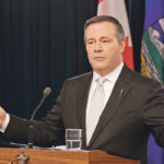 Alberta Premier Jason Kenney speaks about the throne speech on May 22. It was billed with the theme of renewal. | Jeremy Simes photo