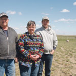 Lester, Laura and Royce Lodoen focus on sheep these days on their farm near Fox Valley, Sask. | Karen Briere photo
