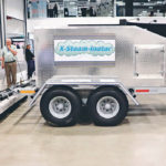 The X-Steam-inator has a power take-off-powered generator that supplies electricity to an induction heater that instantly creates steam. The steam is applied to the field with a ceramic-insulated boom, controlling weeds and potentially desiccating crops. | Robin Booker photo