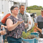 Kris Nichols, founder and principal scientist with KRIS Systems, led a soil health workshop in Manning, Alta., in early June. | Jeremy Simes photo