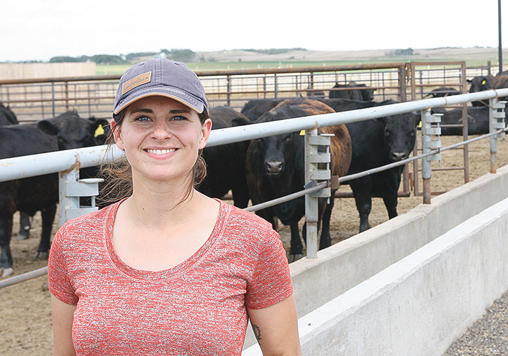 University of Saskatchewan master’s student Janelle Smith is comparing natural and conventional beef management.  |  Harrison Brooks photo