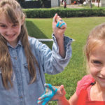 Granddaughters Keira and Olivia Deobald have fun mixing up a batch of slime. | Leanne Deobald photo