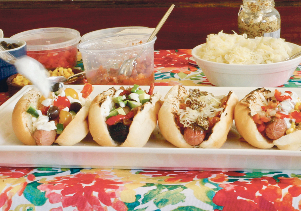 Plan a hot dog bar for your next casual lakeside family picnic. |  Sarah Galvin photo