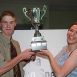 Ryley Mappin of Byemoor, Alta., and Jordan Vos won prises and a trip to the Canadian Young Speakers for Agriculture event at the Royal Agriculture Winter Fair in November. | Barbara Duckworth photo