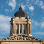 Manitoba’s legislative building reveals more than meets the eye when you know where to look. The brilliant statue of the Greek god Hermes on the top of the legislative building is more commonly known as Golden Boy. | photo by Arlene and Robin Karpan