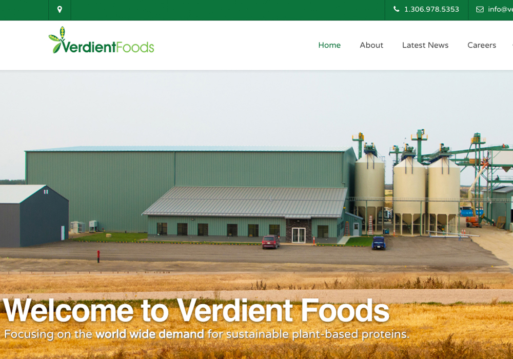 India may have slammed the door shut to most Canadian pulses, but new plant protein extraction facilities are being built in the heart of the Prairies and consumer demand is exploding. This plant is located at Vanscoy, Sask. | Screencap via verdientfoodsinc.com