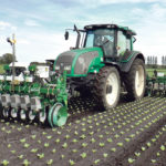Robocrop InRow can be set up to cover wider systems, with front are rear three-point hitch mounting. | Garford photo