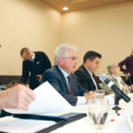 Left to right: Ralph Eichler, Terry Hayward, Mitch Obach, Martha Jo Willard, moderator Ashley Robinson. | Ed White photo