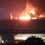 An Aug. 9 fire that badly damaged the Tyson cattle slaughter plant in Holcomb, Kansas, continues to affect Canadian markets.
| Twitter/@ShrimplinPhoto