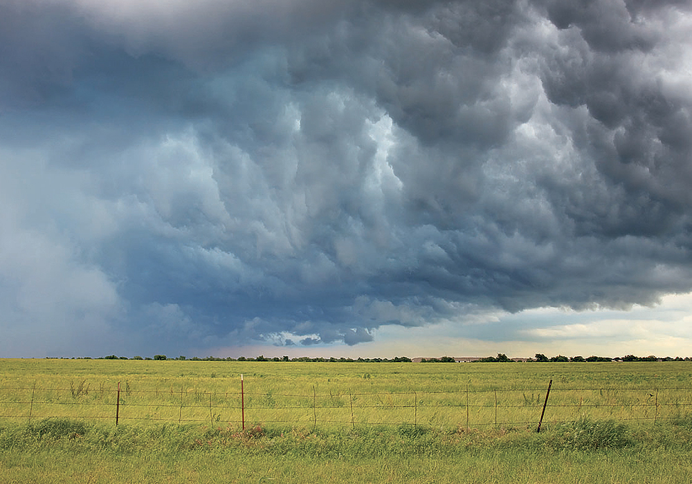 The hail season concludes in October, and crops are still vulnerable through harvest.  |  File photo