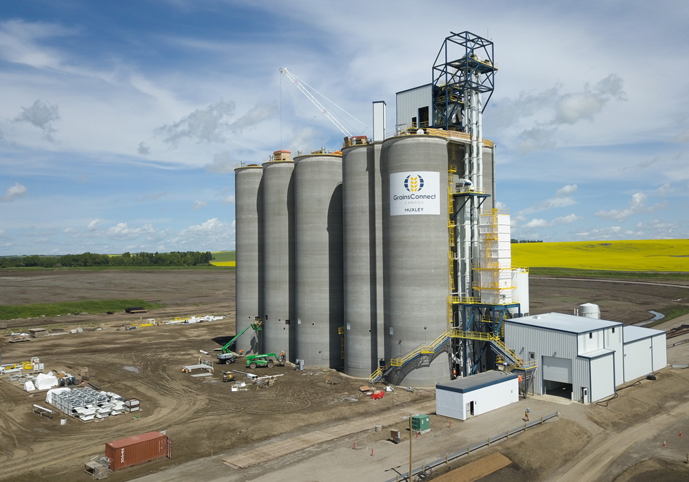 At full operation, the terminal near Huxley, Alta., will load more than 130 rail cars in less than 14 hours, bringing what the company says will be efficiency and reliability to farmers. | Matt Ramage photo