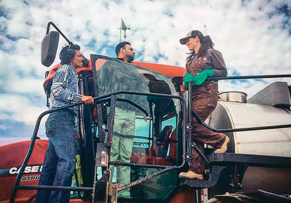 Katelyn Duncan of Regina sees the cab as a window through which the rest of the world can catch a view of agriculture, creating greater understanding of the industry.  |  Katelyn Duncan photo