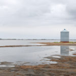 An abandoned grain bin sits on the shores of the Quill Lakes near Dafoe, Sask. Water levels have been rising for the past decade and have flooded more than 90,000 acres of cropland and pastureland since 2005. | Brian Cross photo
