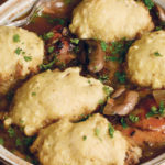 Chicken and dumplings is a traditional comfort food. Add any type of fresh or dried mushroom for a new twist. | Sarah Galvin photo