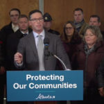 Provincial justice minister Doug Schweitzer said a Rural Alberta Provincial Integrated Defence Force (RAPID) will be created that will train about 400 sheriffs, fish and wildlife officers and commercial vehicle enforcement personnel to respond to 911 calls about rural crime. The idea is to reduce response times when no RCMP officers are near. | Screencap via Facebook/Doug Schweitzer