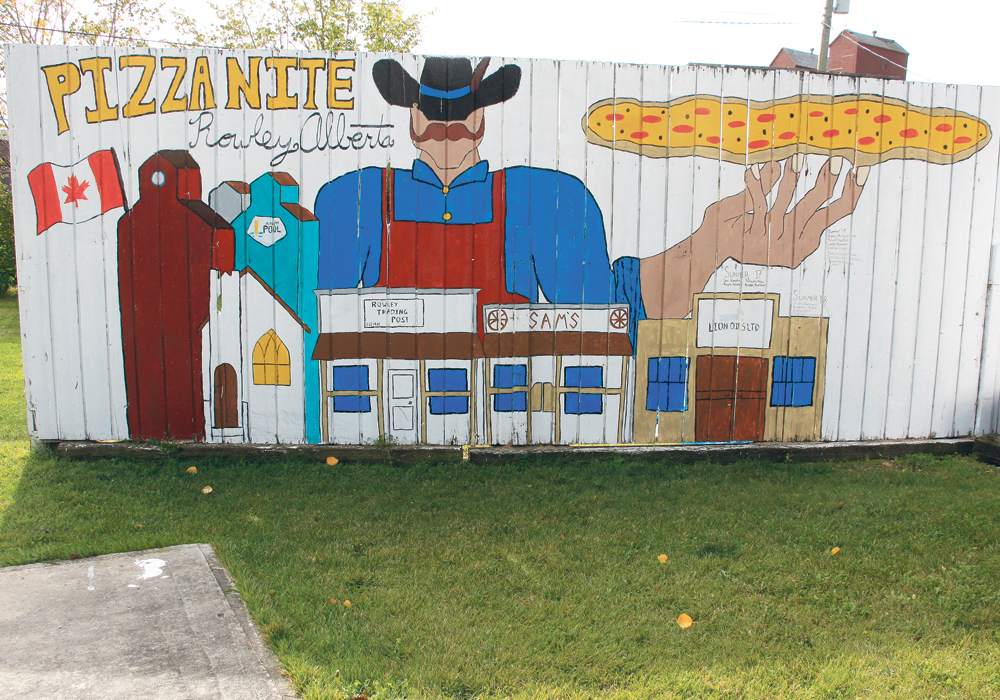 The town parties on Pizza Night in Rowley, Alta. People come from all over and spend the weekend camping in the town site.  |  Duane McCartney photo
