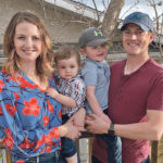 Jake and Stephanie Leguee, shown here with sons Asher, 4, and Grayson, 1, say it’s important to build opportunities for future generations who might be interested in agricultural careers. | Leguee family photo