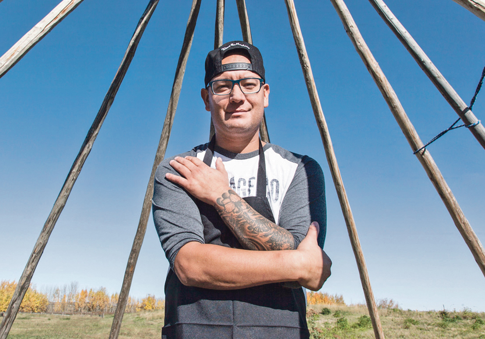 Shane Chartrand has spent the past 10 years learning about his history, visiting other First Nations peoples, gathering and sharing knowledge and stories and creating dishes that combine his diverse interests and express his unique personality.  |  Hilary McDonald photo