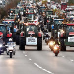 Up to a thousand tractors rolled into the city from the north and south last week, at times blocking motorways and the inner ring-road, honking horns and flying the flags of the two main farm unions staging the protest. | Reuters photo