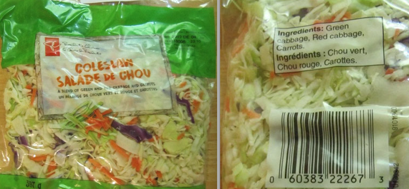 Coleslaw recalled | Photo from Canadian Food Inspection Agency