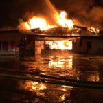 Family Meats Ltd. in Ponoka, Alta., was destroyed by fire earlier this week. | Ponoka County Protective Services photo