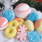 Use a variety of shapes to mould bath bombs, such as plastic bath bomb moulds, separating plastic ornaments, doughnut muffin pans, silicone snowflake moulds, plastic Easter eggs or muffin pans. Place in a small plastic bag and tie with a ribbon along with a note indicating the essential oil that was used. Miniature bath bombs can be used for soaking hands before a manicure or to relax feet. | Betty Ann Deobald photos