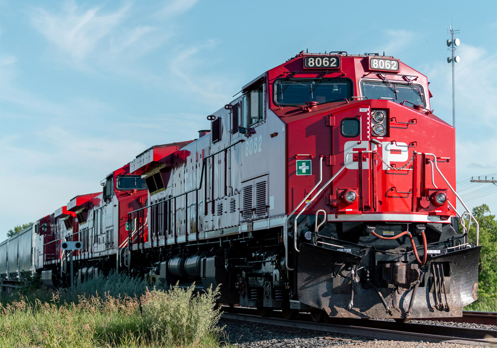 Officials from Canada's second largest rail company announced yesterday that the Toronto Stock Exchange had accepted the company's notice to purchase, for cancellation, up to 4,800,862 common shares. | CP Rail photo