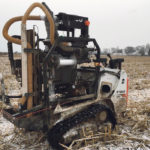 The SmartCore autonomous robot averages 110 acres per hour on a 2.5 acre grid with eight six-inch cores, with an accuracy of an 1/8 of an inch 100 percent of the time. | Troy Fiechter photo