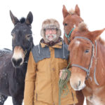Emile Brager is on a two-year trip through North America with his mules. | Karen Briere photo