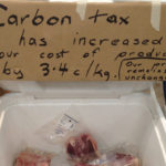 A grocer posts the effects of a carbon tax in Australia in 2012, shortly after the tax was introduced. | Flickr/Stephan Ridgway photo