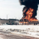 The hardware store fire in Hines Creek, Alta., in 1981 is one of the topics covered in the Hines Creek Book Facebook page. | Photos courtesy of Roxanne Lefebvre