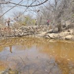 Residents of Binga, Zimbabwe, build a dam to collect water as southern Africa suffers through three years of drought. | Canadian Foodgrains Bank/ Shaylyn McMahon photo